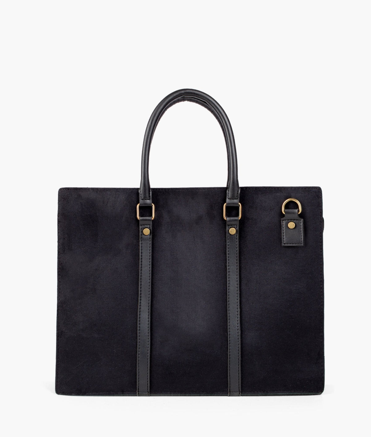 RTW Creation - Black suede laptop bag