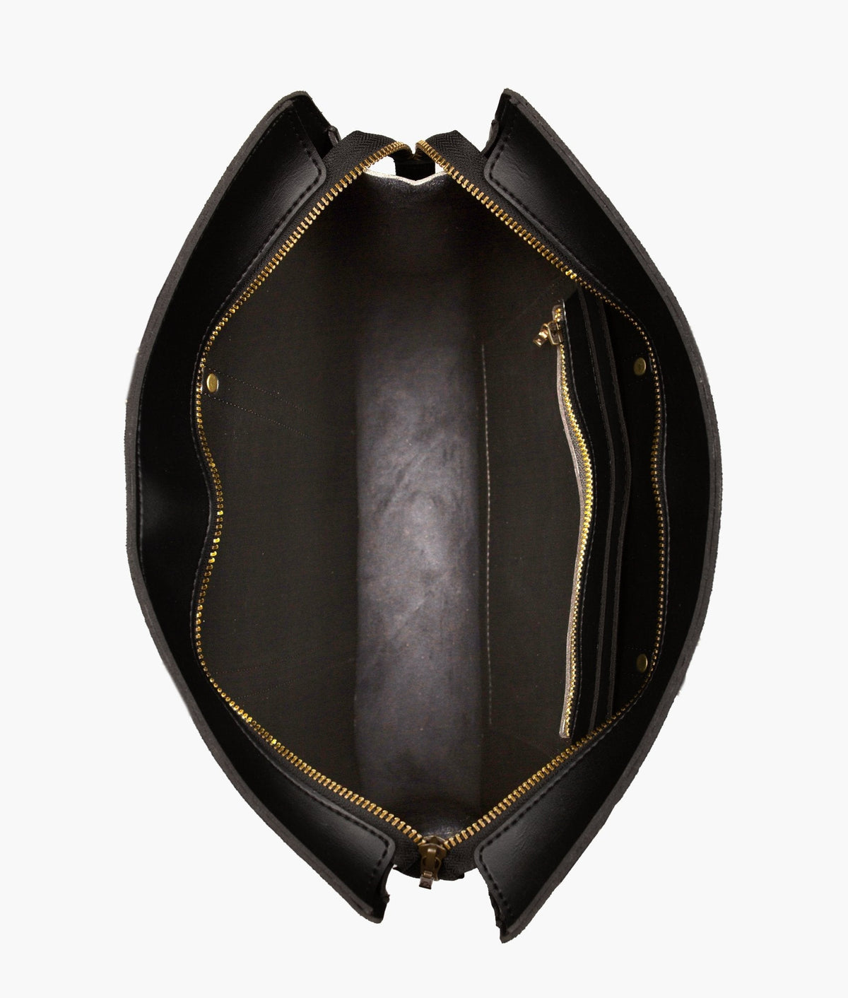 RTW Creation - Black suede laptop bag