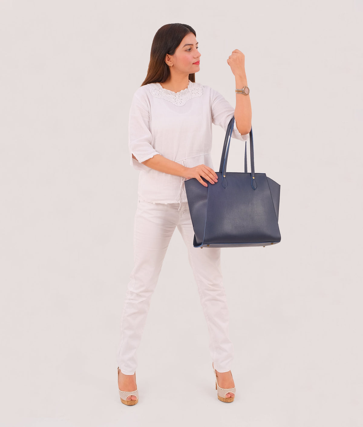 RTW Creation - Blue classic tote bag