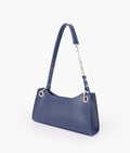 RTW Creation - Blue elongated chain handle purse