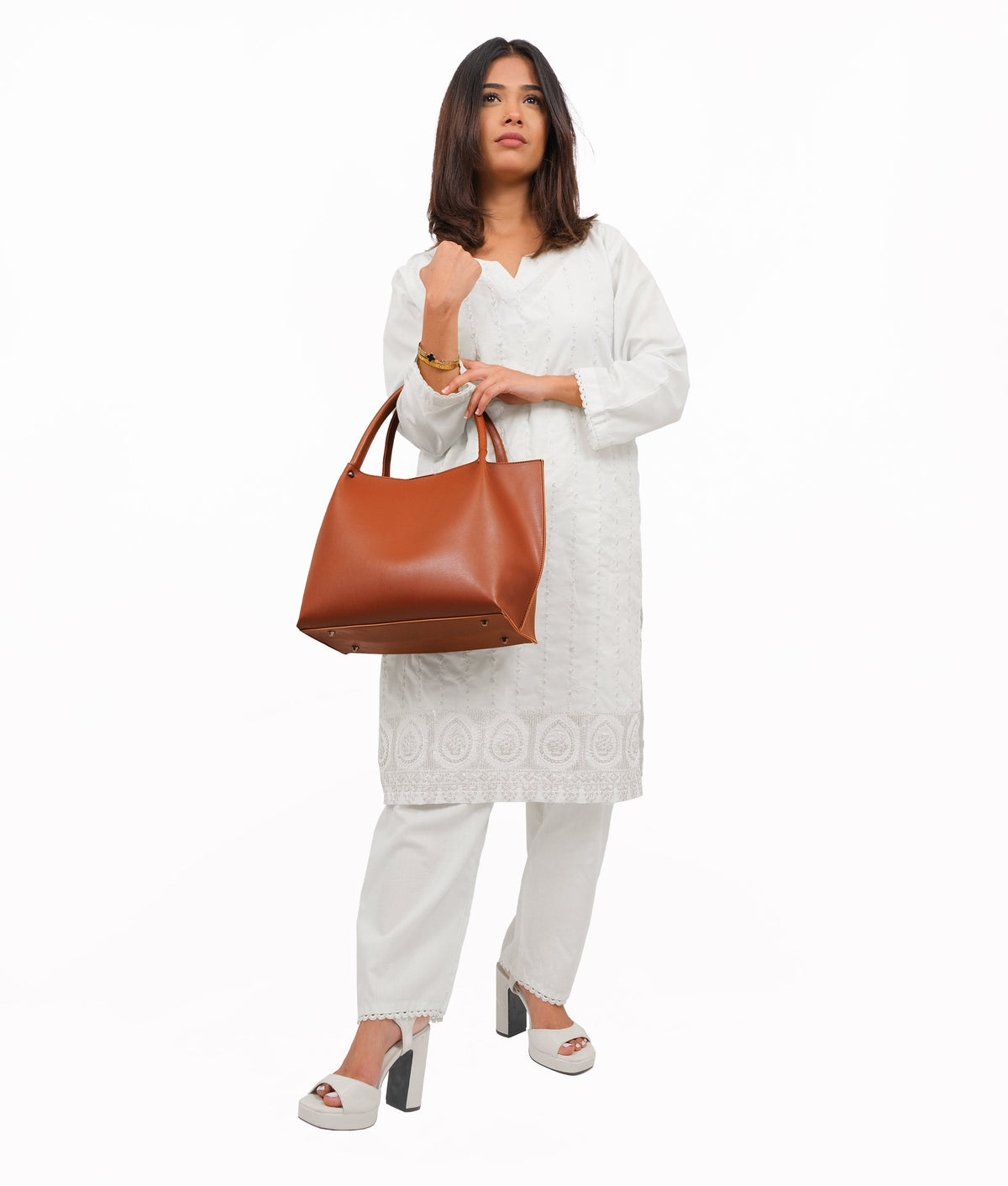 RTW Creation - Horse brown tote bag