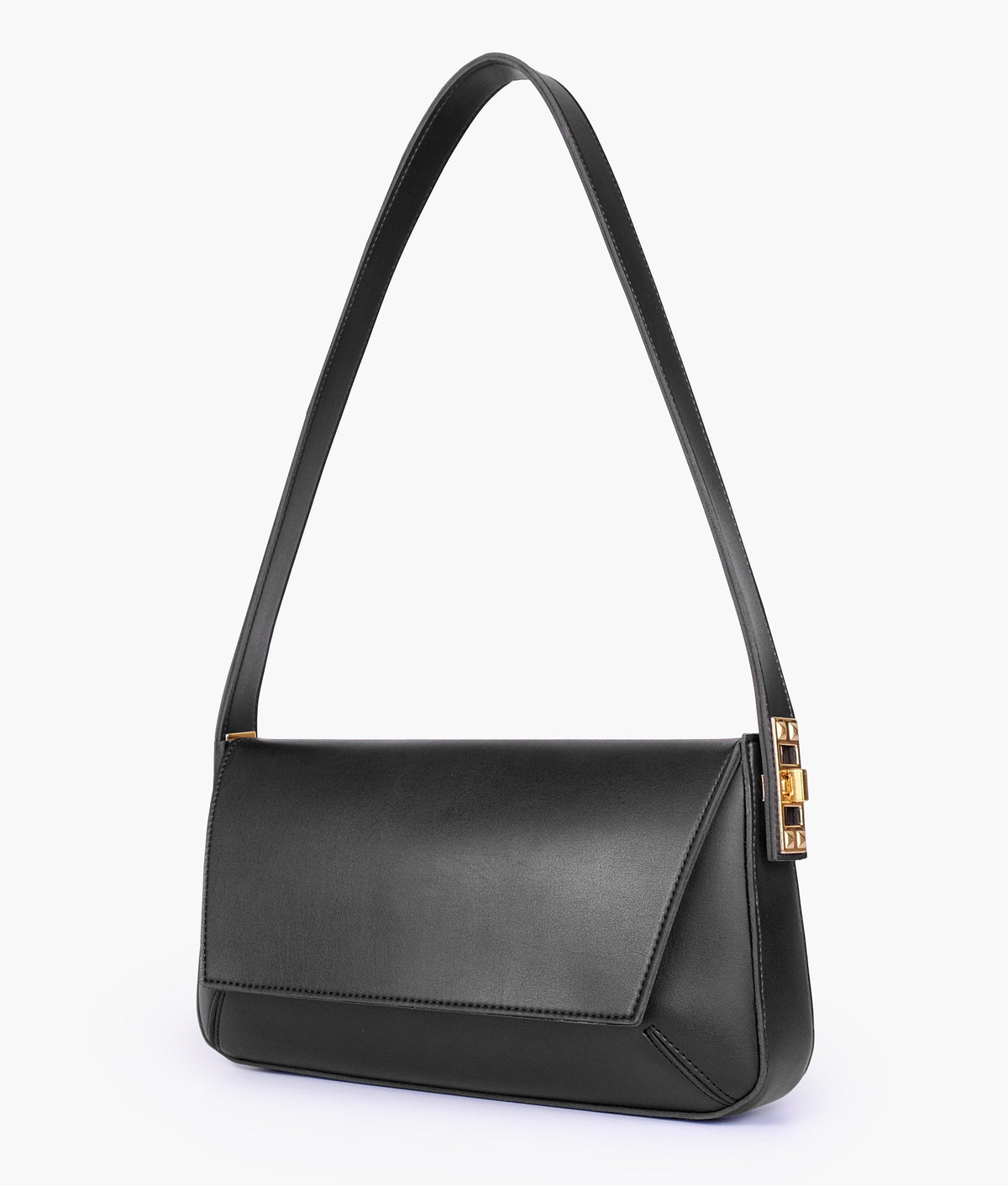 RTW Creation - Black mini flap bag