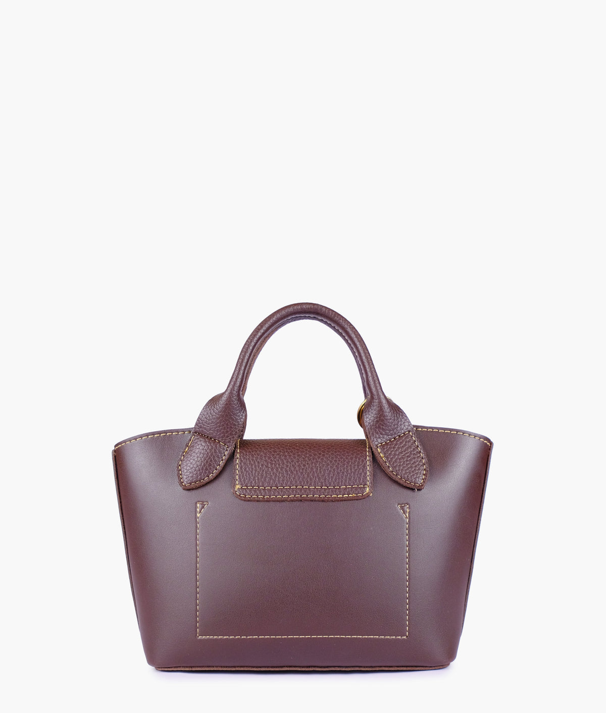 RTW Creation - Dark brown mini top-handle tote bag