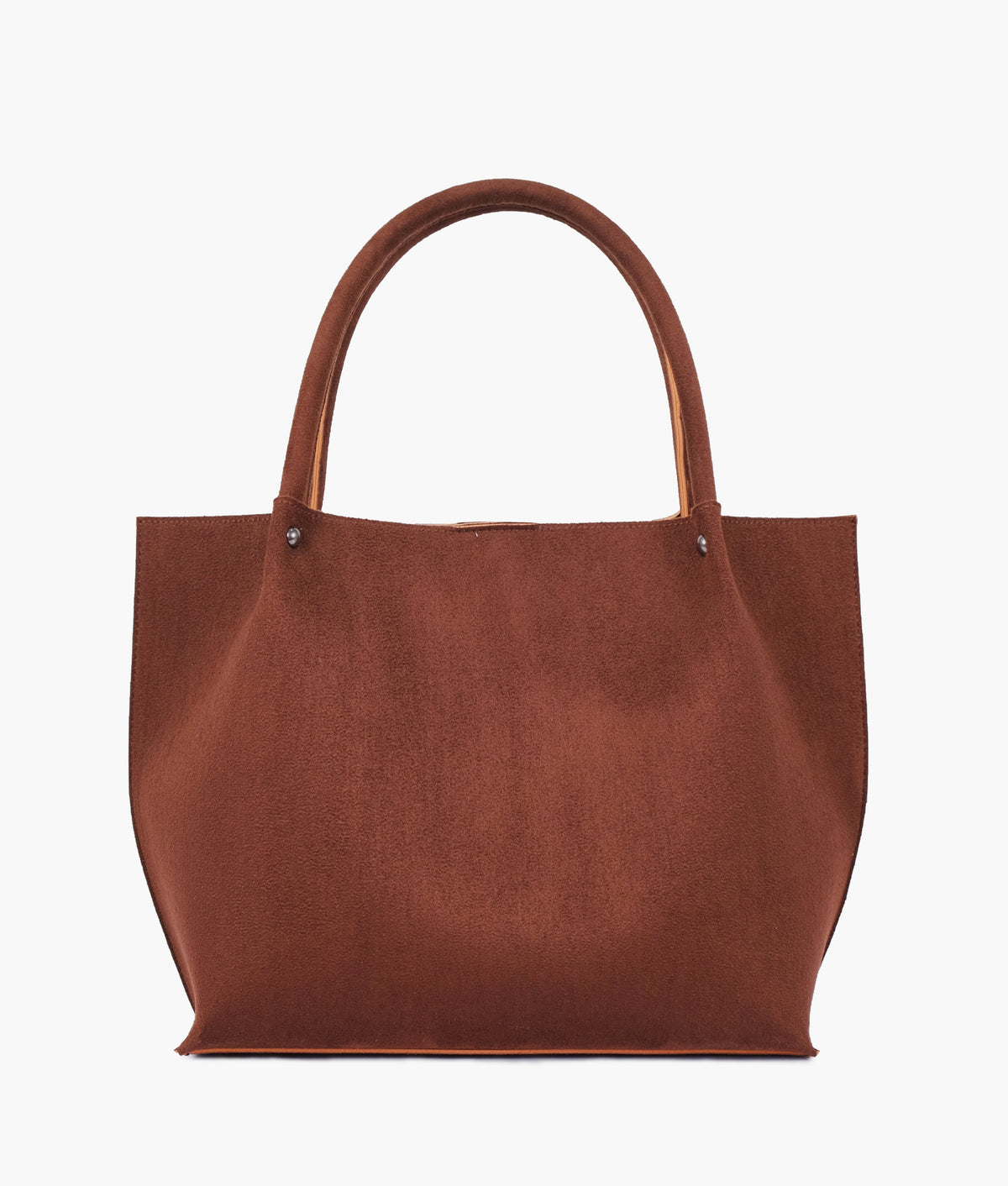 RTW Creation - Horse brown suede tote bag